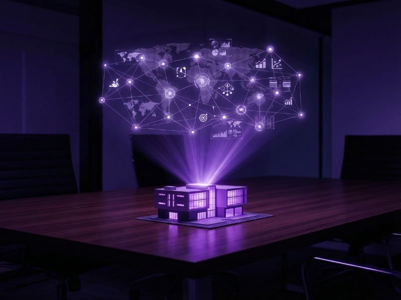 Intelligence artificielle et connectivité mondiale — l'IA transforme les entreprises PME et ETI à l'échelle globale