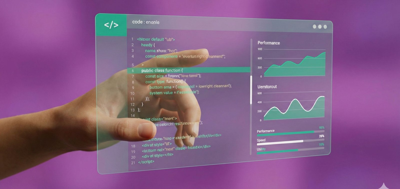 Expert Nova Ylora interagissant avec une interface digitale — déploiement d'automatisation IA et de KPIs sur mesure pour une PME